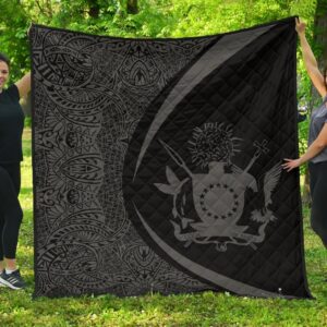 Cook Islands Coat Of Arms Polynesian Premium Quilt  Circle Style  09 J2  Quilt